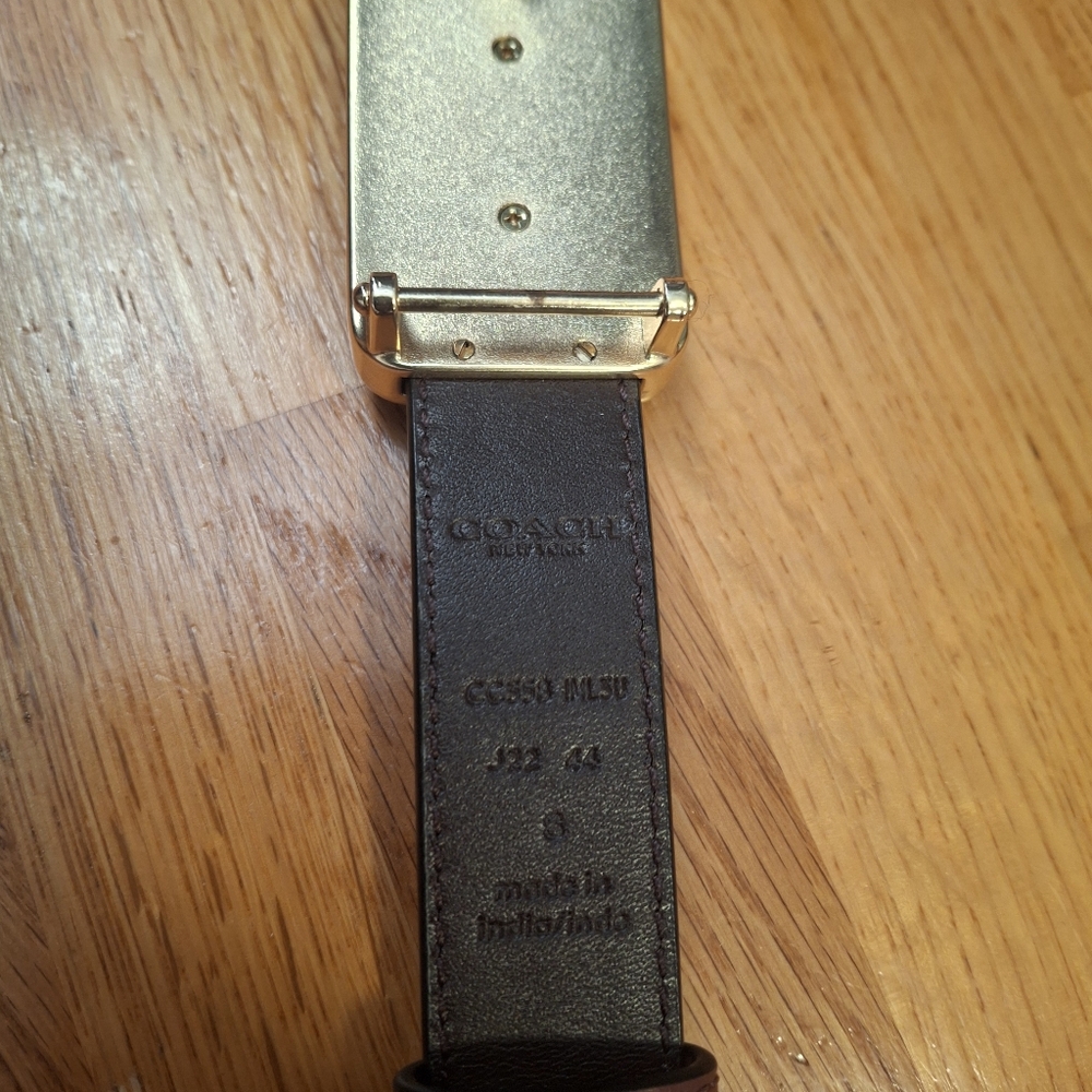 Coach Gracie Plaque Buckle Belt NWOT - Picture 6 of 16